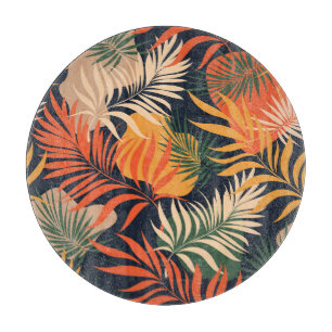 Planche À Découper Feuilles Tropical Palm : Vintage sans fil