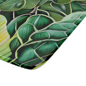 Planche À Découper Feuilles Tropicales Vertes (Coin)