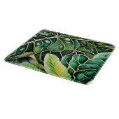 Planche À Découper Feuilles Tropicales Vertes (Coin)