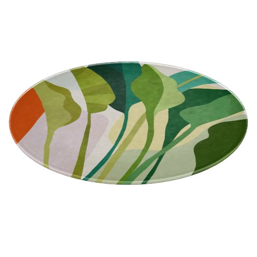 Planche À Découper Feuilles tropicaux (Coin)