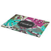 Planche À Découper Feuilles tropicaux colorés (Coin)