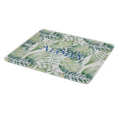 Planche À Découper Feuilles verts tropicaux Aloha (Coin)