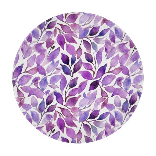 Planche À Découper Feuilles Violettes (Devant)