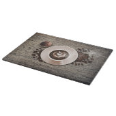 Planche À Découper Fèves de cacao chaud et de cacao (Coin)