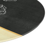 Planche À Découper Fiançailles Mariage personnalisé moderne Nom du co (Coin)