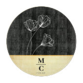 Planche À Découper Fiançailles Mariage personnalisé moderne Nom du co (Devant)