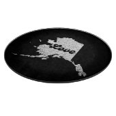 Planche À Découper fière Alask State love Plan Plan Plan rocheux AK (Coin)