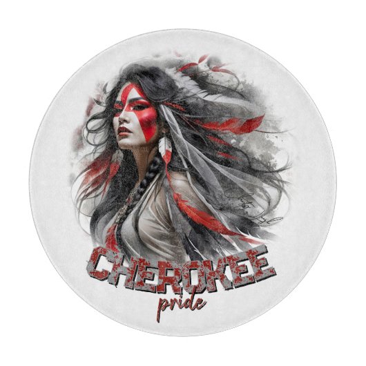Planche À Découper Fierté Cherokee (Devant)