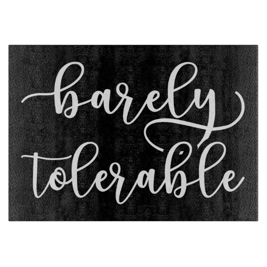 Planche À Découper Fierté Et Préjudice - À Peine Tolérable I (Devant)