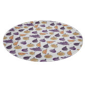 Planche À Découper Figes et raisins, Aliments pourpres (Coin)