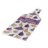 Planche À Découper Figes et raisins de famille personnalisés (Coin)