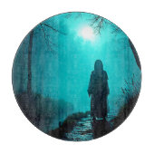 Planche À Découper Figure de fantôme dans Haunted Woods Design (Devant)