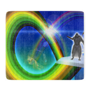 Planche À Découper Figure de mystère au Stargate interdimensionnel