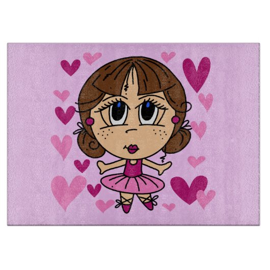 Planche À Découper Fille de ballerine (Devant)