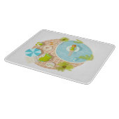 Planche À Découper Fille de piscine en bikini plage d'été (Coin)