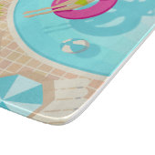 Planche À Découper fille de piscine en bikini plage d'été  (Coin)