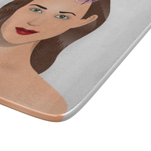 PLANCHE À DÉCOUPER FILLE D'ÉTÉ (Coin)