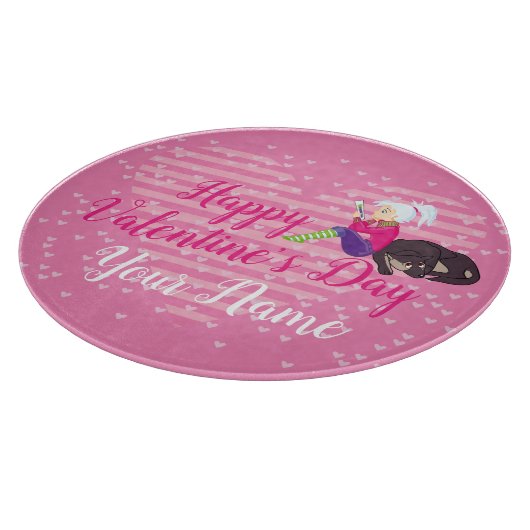 Planche À Découper Fille Être amoureuse (Coin)