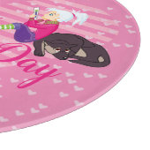 Planche À Découper Fille Être amoureuse (Coin)