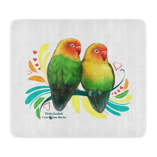 Planche À Découper Fischer Lovebirds (Devant)