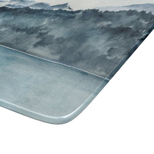 Planche À Découper Fjords d'hiver (Coin)