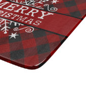 Planche À Découper Flacon de neige Plaid Joyeux Noël (Coin)