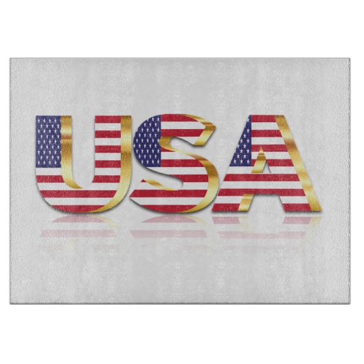 Planche À Découper Flag Cutting Board des États-Unis (Devant)