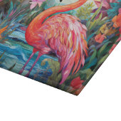 Planche À Découper Flamant en Verre Coloré (Coin)