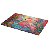 Planche À Découper Flamant en Verre Coloré (Coin)