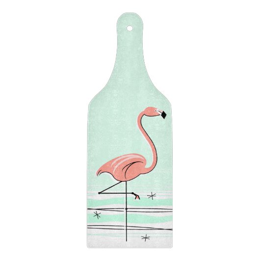Planche À Découper Flamant rose Aqua pagaie à découper (Devant)