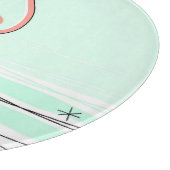 Planche À Découper Flamant rose Aqua table ronde (Coin)