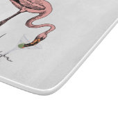 Planche À Découper Flamant rose Boire Martini Thunder_Cove (Coin)