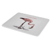 Planche À Découper Flamant rose Boire Martini Thunder_Cove (Coin)