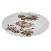 PLANCHE À DÉCOUPER FLAMANT ROSE D'ÉTÉ MIGNON AVEC FLEURS (Coin)