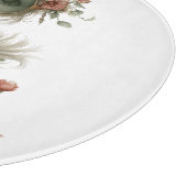 PLANCHE À DÉCOUPER FLAMANT ROSE D'ÉTÉ MIGNON AVEC FLEURS (Coin)