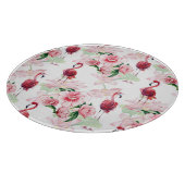 Planche À Découper Flamant rose rose : Élégance Motif sans couture (Coin)
