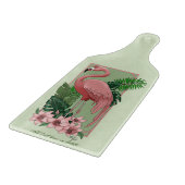 Planche À Découper Flamant rose rose Vert Feuilles Lily (Coin)