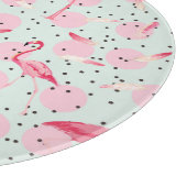 Planche À Découper Flamant rose Sur Les Pois (Coin)