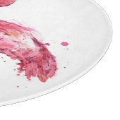 Planche À Découper Flamants roses aquarelle, Design élégant. (Coin)