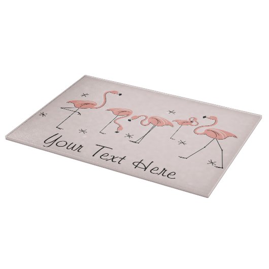Planche À Découper Flamants roses Groupe rose Panneau de découpe de t (Coin)