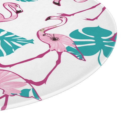 Planche À Découper Flamants roses roses (Coin)