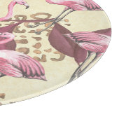 Planche À Découper Flamingo rose tropical, motif léopard. (Coin)