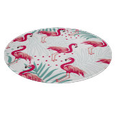 Planche À Découper Flamingo tropical et feuille, motif d'été. (Coin)