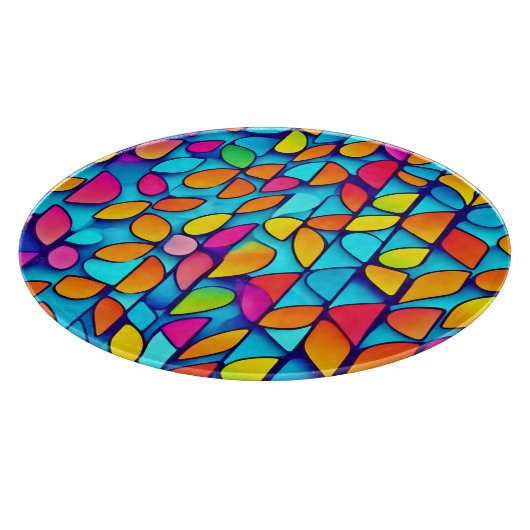 Planche À Découper Flamme Abstraite vive (Coin)