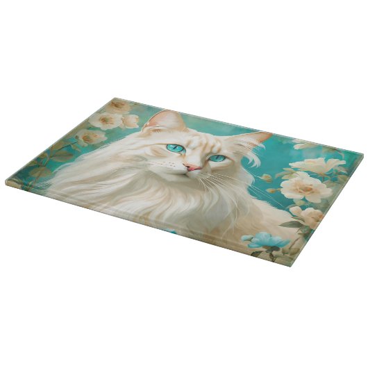 Planche À Découper Flamme Lynx Point Siamese Portrait Art (Coin)