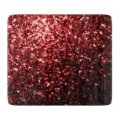 Planche À Découper Flamour rouge foncé Parties scintillant scintille  (Devant)