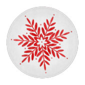 Planche À Découper Flèche de neige couleur rouge (Devant)