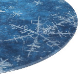 Planche À Découper Flèche de neige de Noël bleu (Coin)