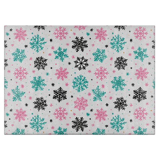 Planche À Découper Flèches de neige rétro (Devant)