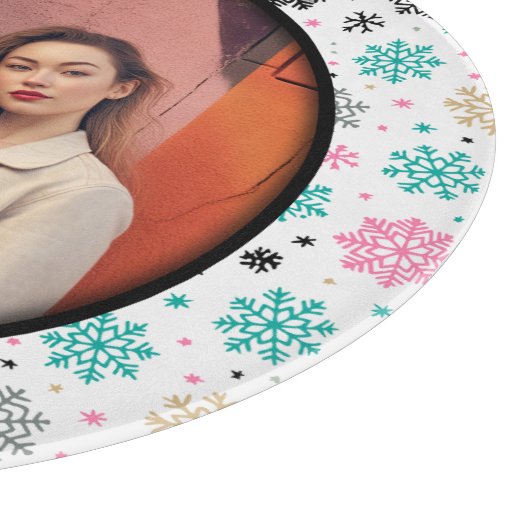 Planche À Découper Flèches de neige rétro (Coin)